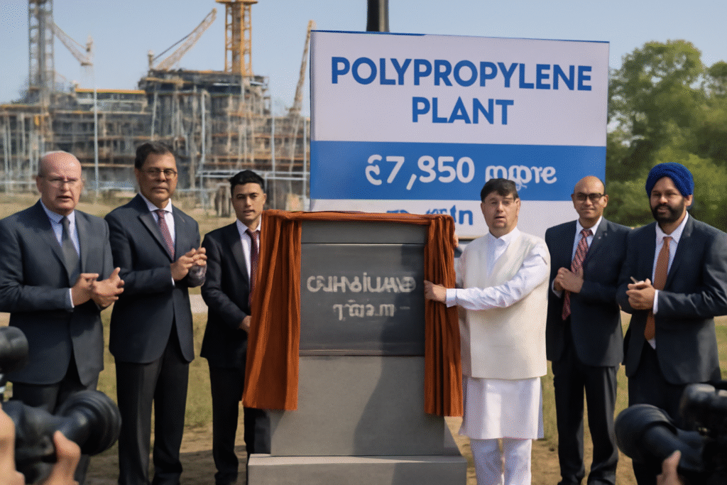 The Foundation Stone of a ₹7,230 Crore Polypropylene Plant Laid in Numaligarh